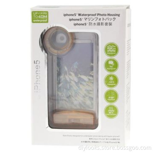 Hot Selling Waterproof Photo Housing Underwater Case for iPhone 5 and 5S, IPX8 Waterproof